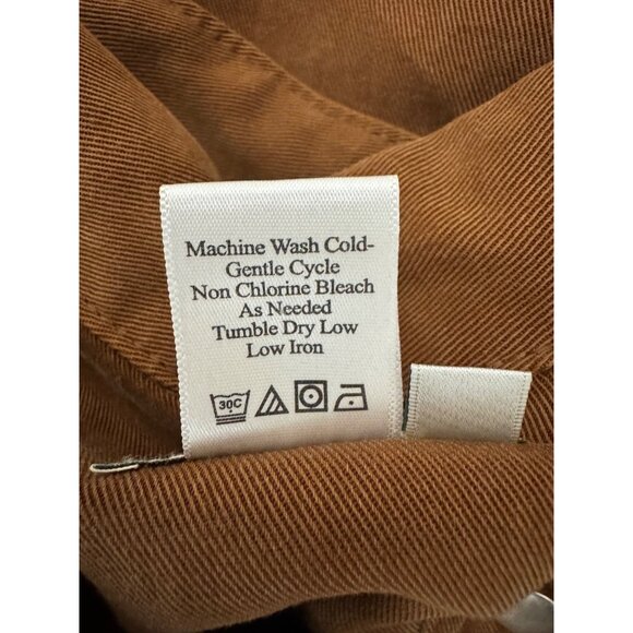 Coldwater Creek Brown Shirt Jacket Shacket Size 1X Plus Western Country Cowgirl - Picture 5 of 5